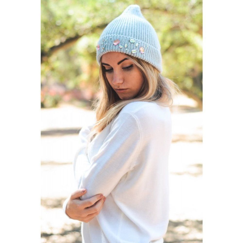 NEW Sky Blue Gems 💎 Beanie